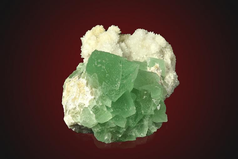 FLUORITE with QUARTZ