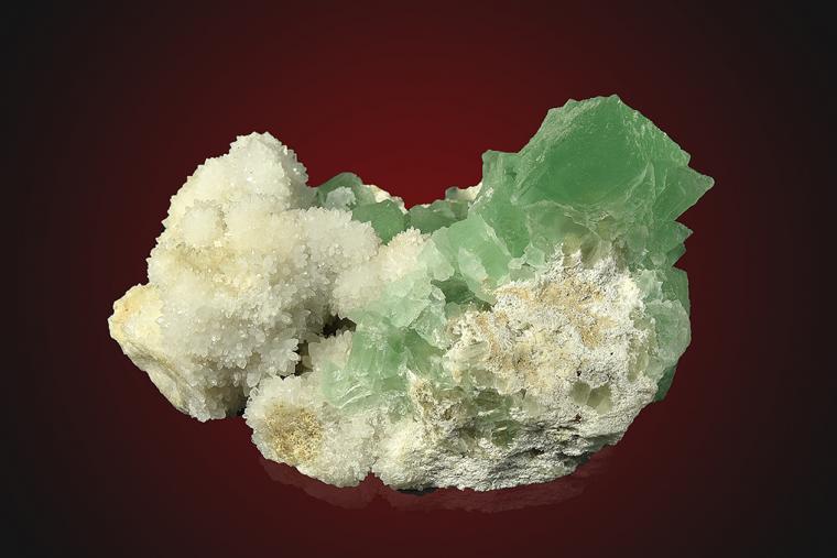 FLUORITE with QUARTZ