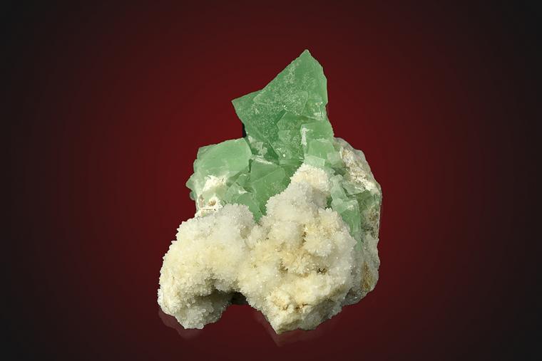 FLUORITE with QUARTZ