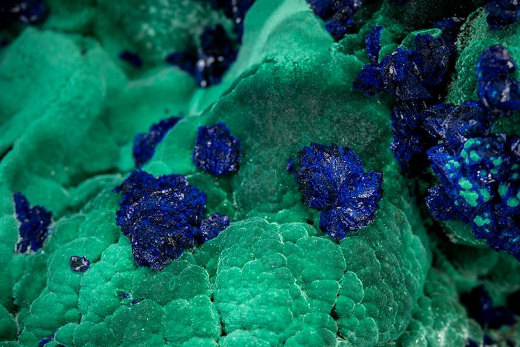 AZURITE on MALACHITE