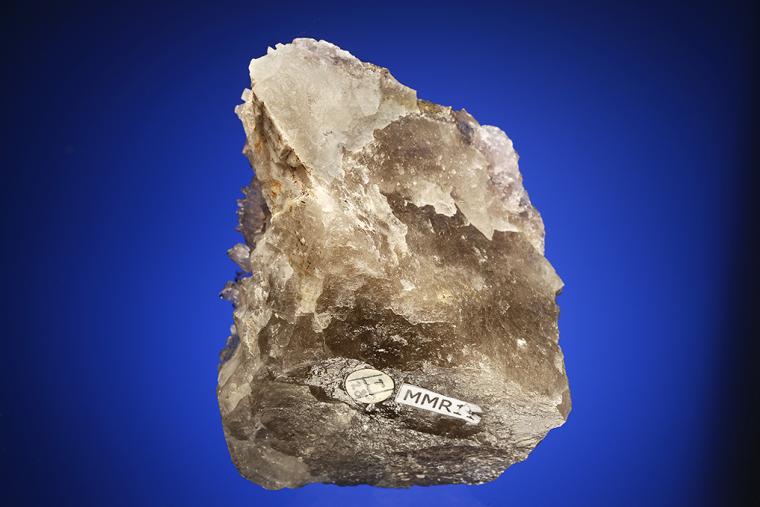 QUARTZ var. Rose QUARTZ on QUARTZ var. Smoky