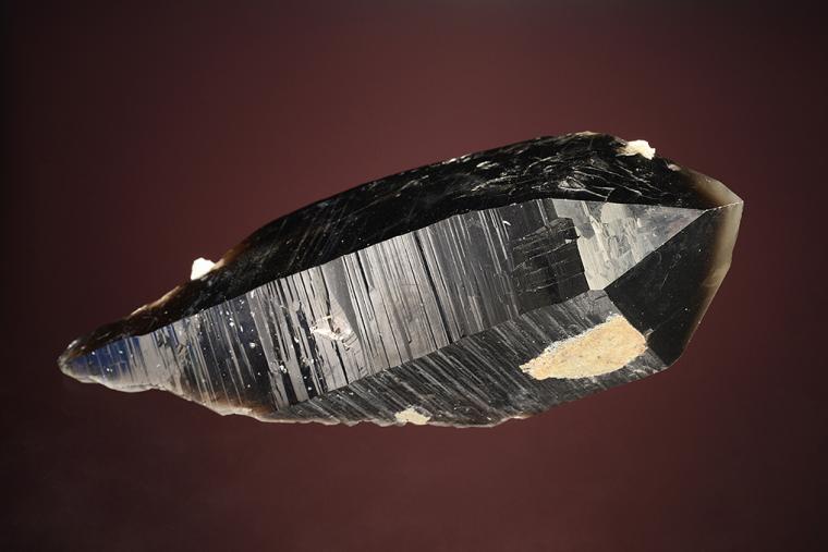 QUARTZ var. Smoky with ALBITE var. Cleavelandite