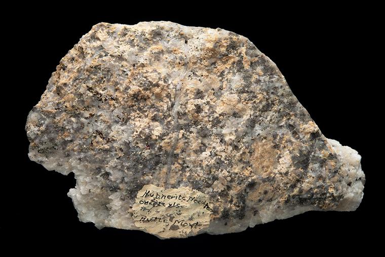 BETEKHTINITE (?) on QUARTZ