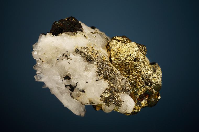 PYRITE on QUARTZ