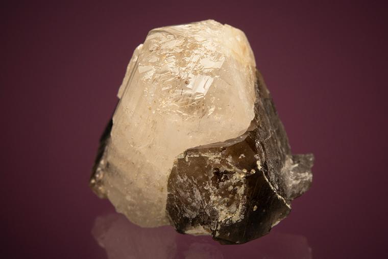 PHENAKITE on QUARTZ var. Smoky