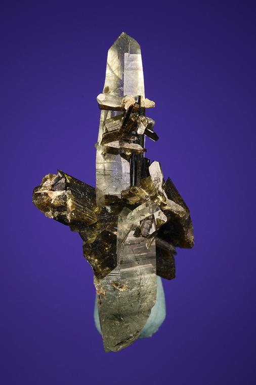 EPIDOTE on QUARTZ