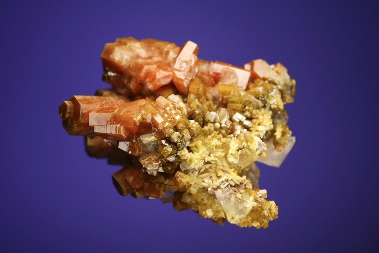 VANADINITE with CALCITE