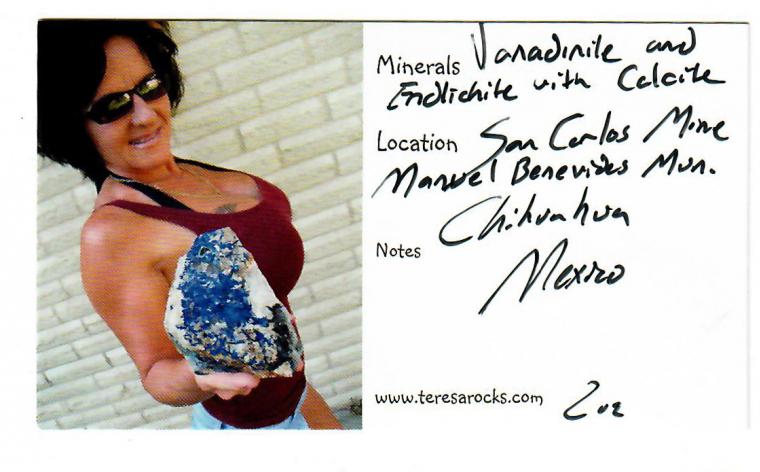 VANADINITE with CALCITE