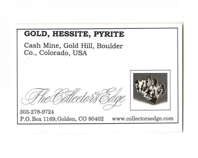 GOLD with HESSITE, PETZITE, and PYRITE