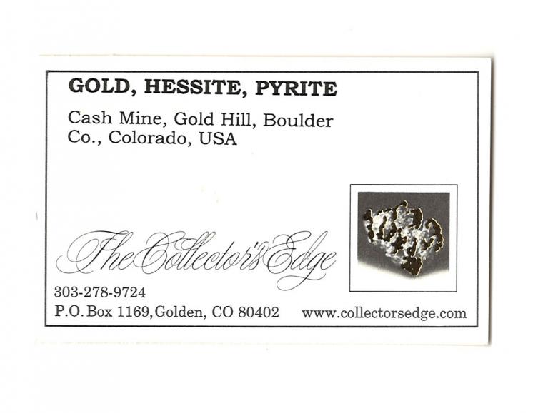 GOLD with HESSITE, PETZITE and PYRITE