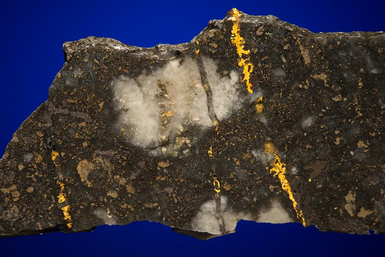 GOLD with HESSITE, PETZITE and PYRITE