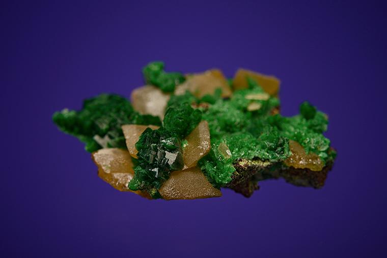 ZINCOLIVENITE on WULFENITE