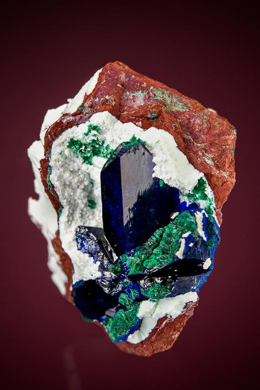 AZURITE with MALACHITE