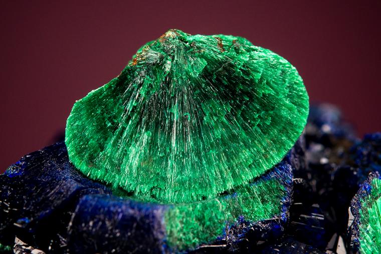 AZURITE with MALACHITE