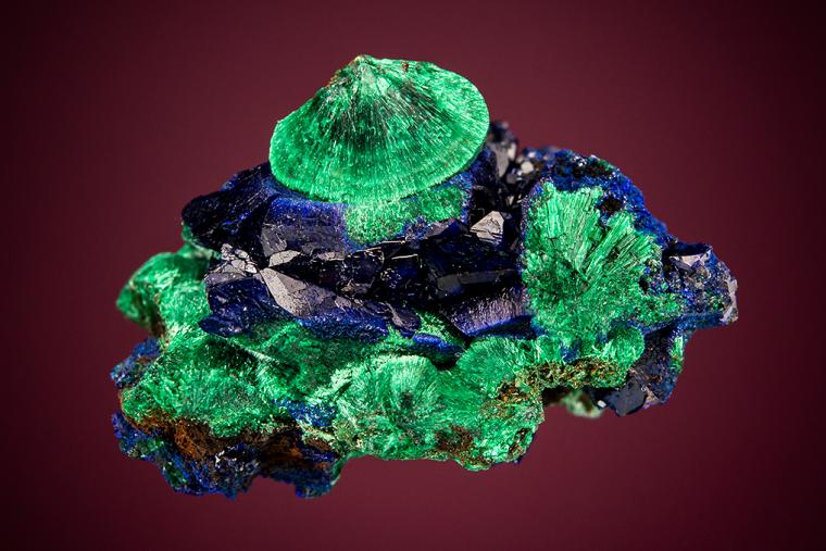 AZURITE with MALACHITE