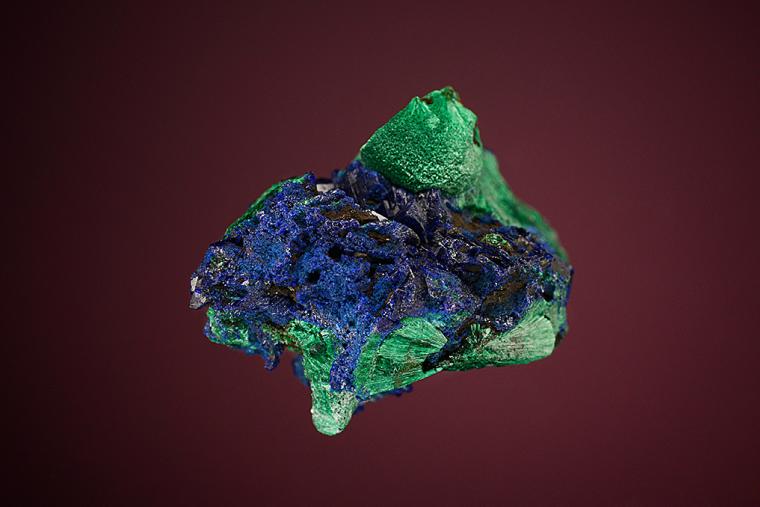 AZURITE with MALACHITE