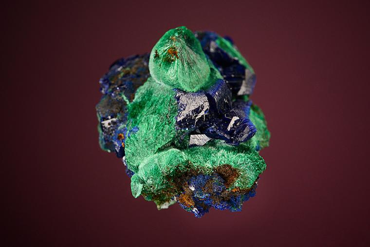 AZURITE with MALACHITE