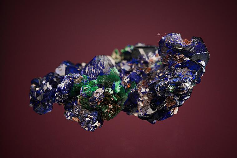 AZURITE with MALACHITE