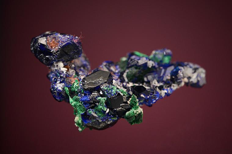 AZURITE with MALACHITE