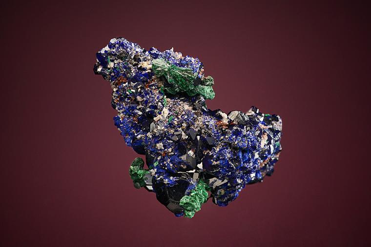 AZURITE with MALACHITE