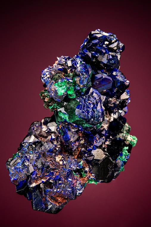 AZURITE with MALACHITE