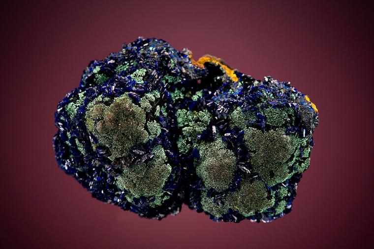 AZURITE on MALACHITE