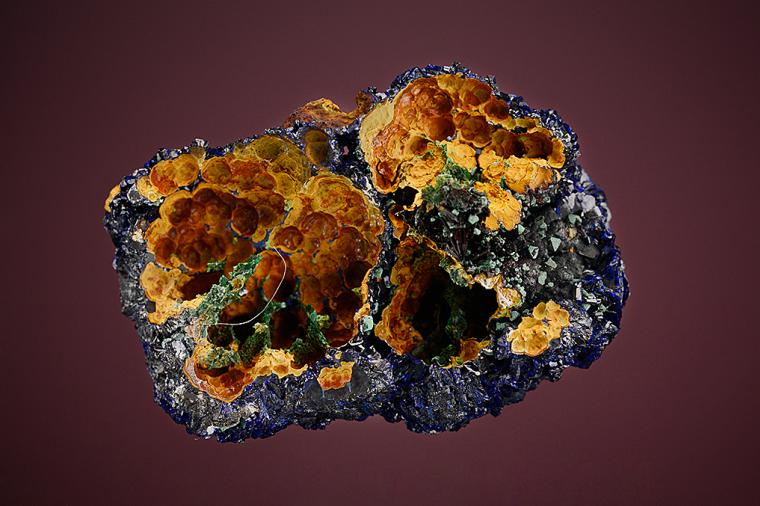 AZURITE on MALACHITE