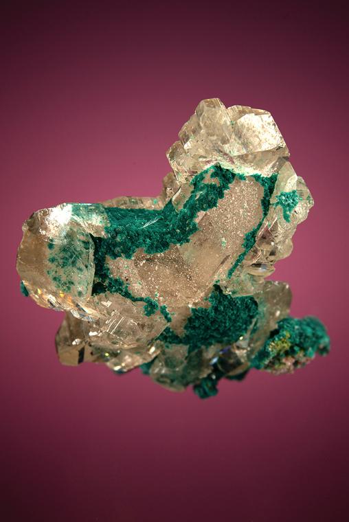 CERUSSITE with ROSASITE