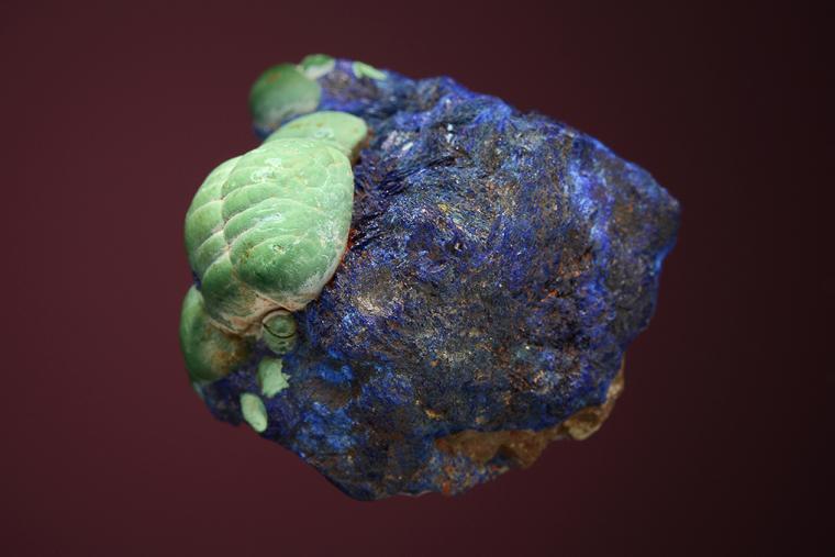 MALACHITE on AZURITE