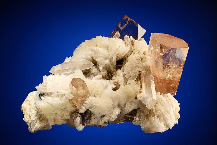 TOPAZ with ALBITE var. Cleavelandite
