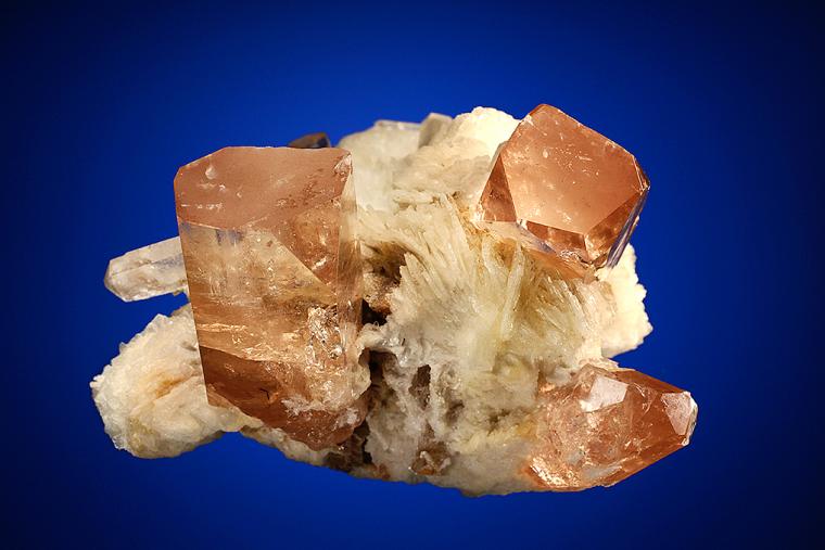 TOPAZ with ALBITE var. Cleavelandite