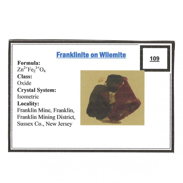 FRANKLINITE with WILLEMITE