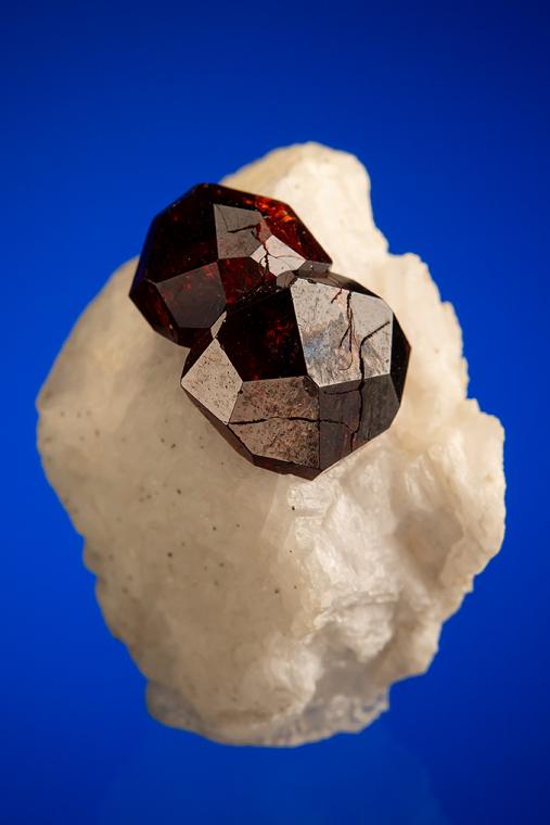 SPESSARTINE on ALBITE