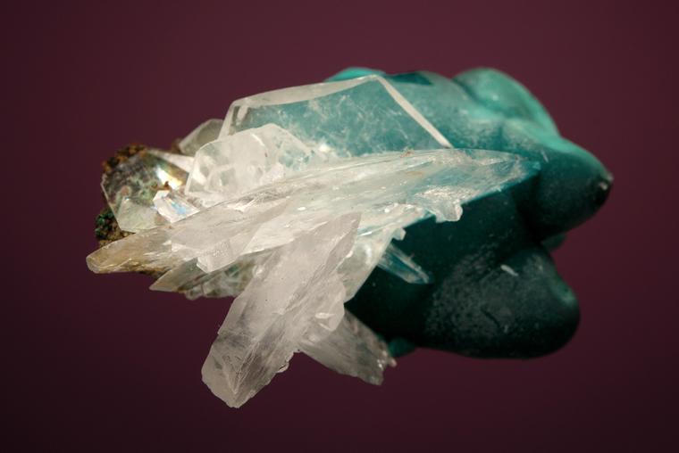 ROSASITE with CALCITE