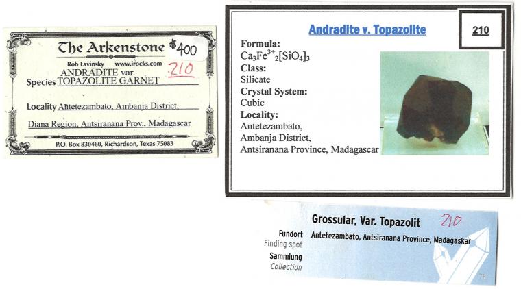 ANDRADITE var. Topazolite