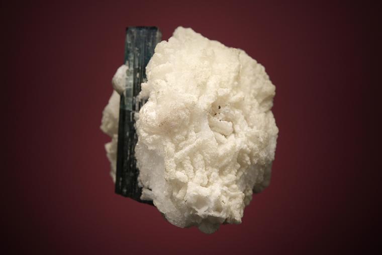 ELBAITE var. Indicolite with ALBITE