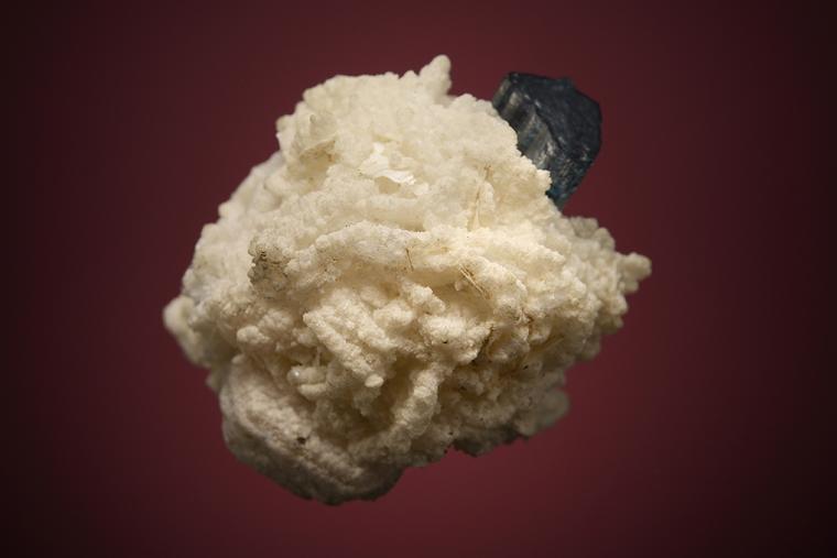 ELBAITE var. Indicolite with ALBITE