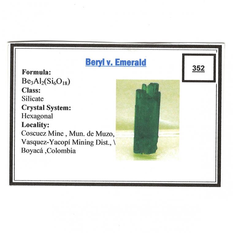 BERYL var. Emerald