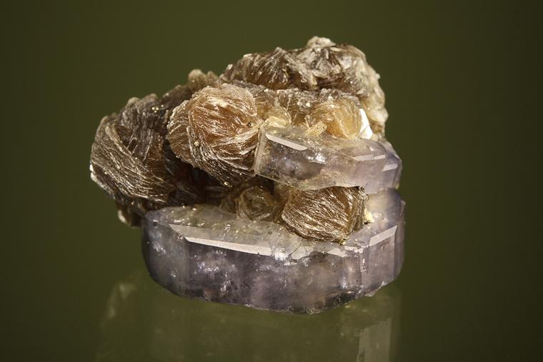 FLUORAPATITE with MUSCOVITE