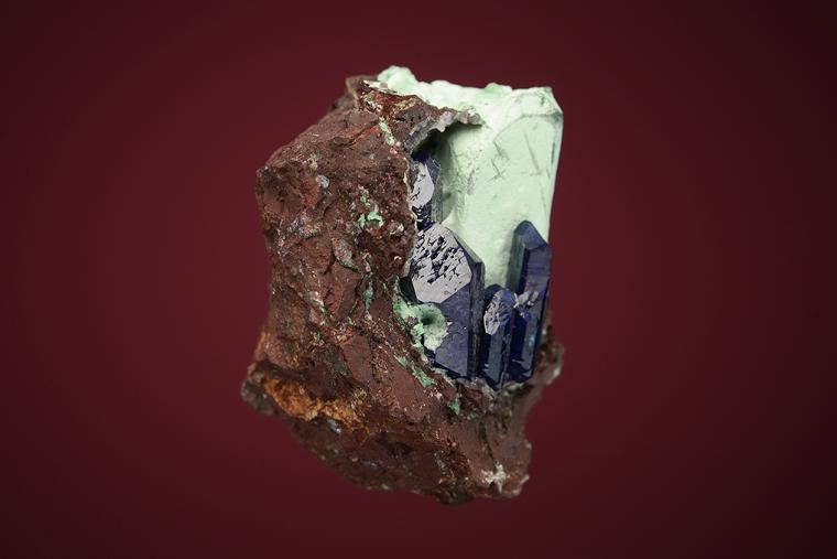 AZURITE on MALACHITE after AZURITE