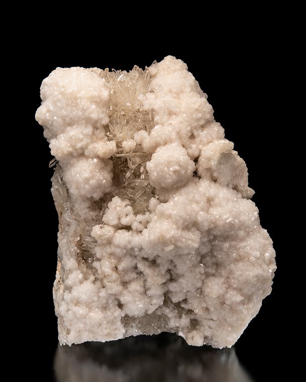 CALCITE with DOLOMITE on QUARTZ