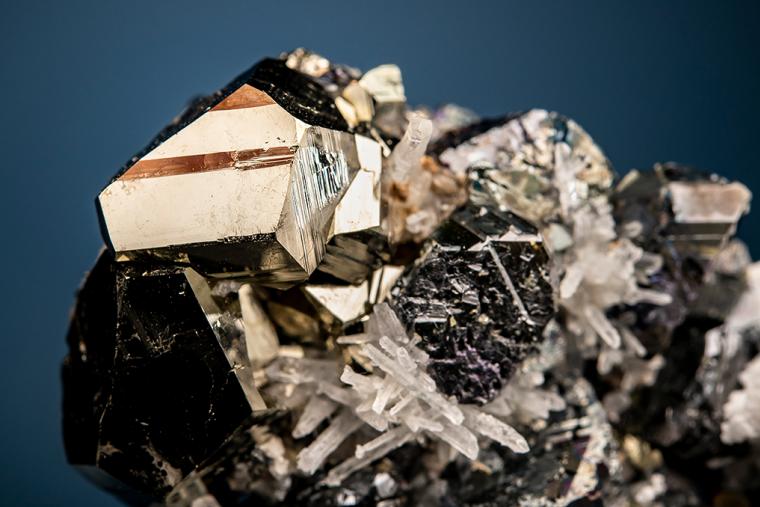 PYRITE with SPHALERITE and TETRAHEDRITE