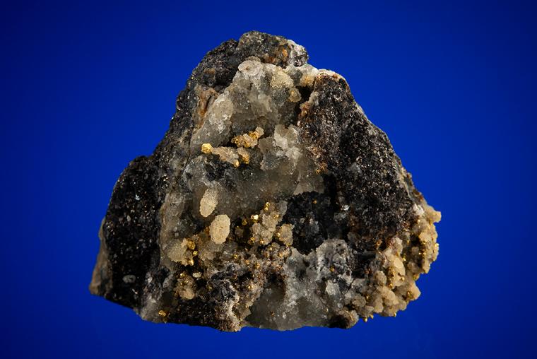 GOLD on QUARTZ and SPHALERITE