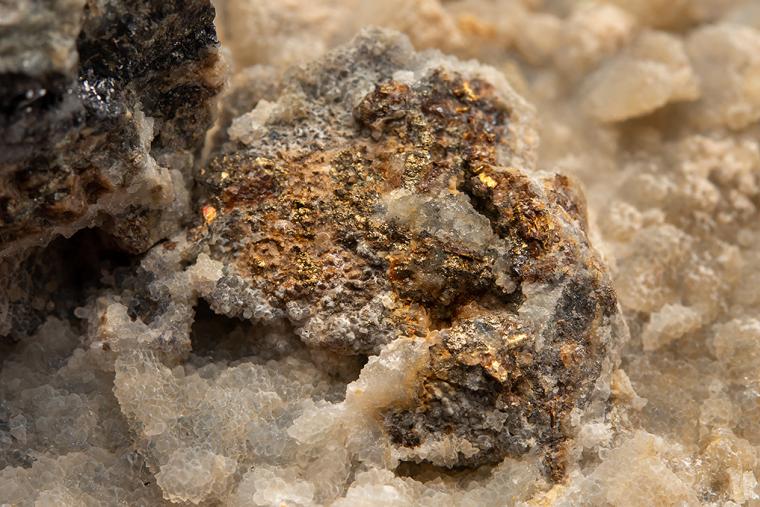 GOLD with QUARTZ and GALENA