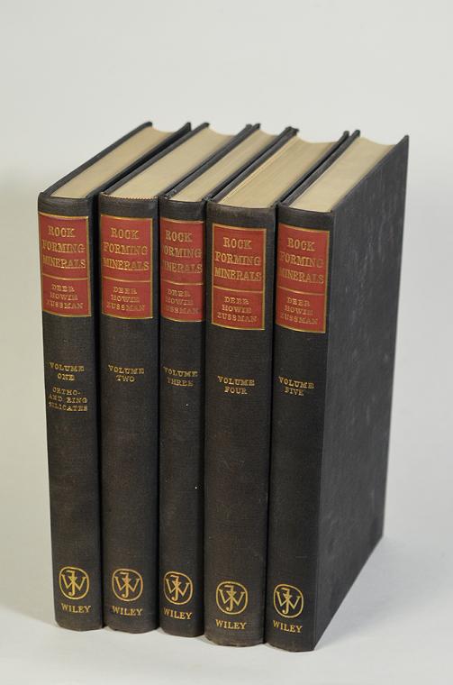 Rock-Forming Minerals by W.A. Deer, R.A. Howie and J. Zussman (5-volume set)
