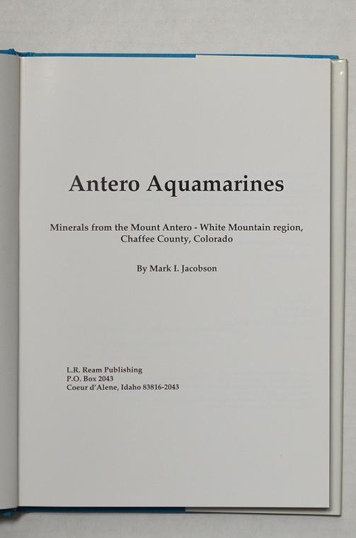 Antero Aquamarines by Mark I. Jacobson