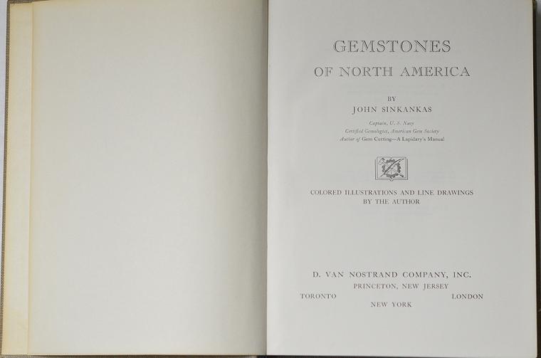 Gemstones of North America by John Sinkankas