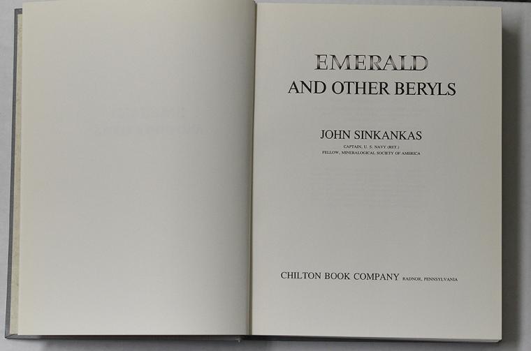 Emerald and Other Beryls by John Sinkankas