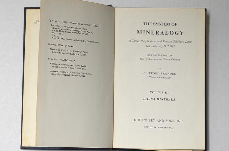 Dana's System of Mineralogy, Seventh Edition by Clifford Frondel (3-volume set)