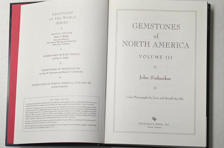Gemstones of North America by John Sinkankas (3-volume set)